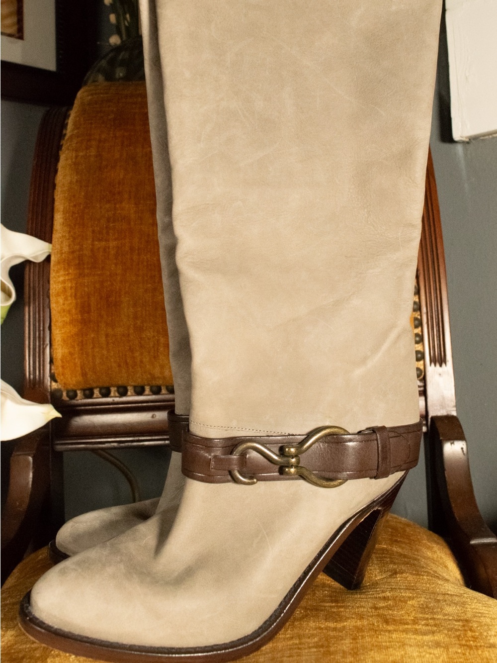 SIZE 7 Cole Haan Air Tantivy Tall Leather Knee-High Boots